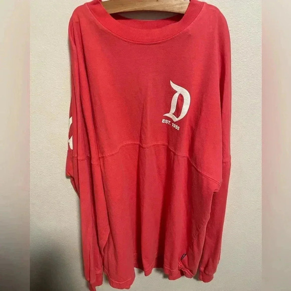 Disney Parks Disneyland Resort Puff Print Spirit Jersey Size‎ Medium Coral - Picture 4 of 5